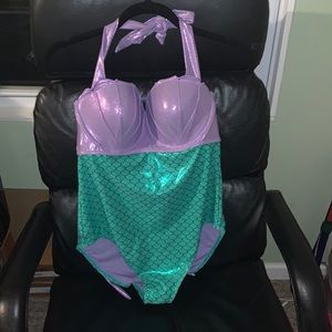 Disney Ariel Little Mermaid One Piece Swimsuit
